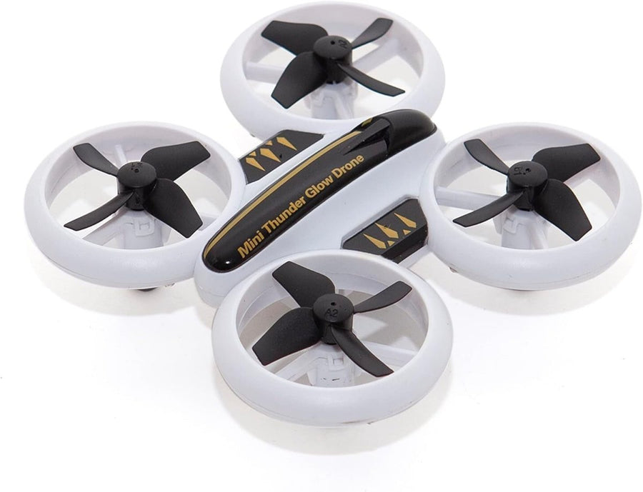 Mini LED Glow Drone 2.4GHz Remote Control RC Quad – Long Flight Time, 3 Speed - Kwikley