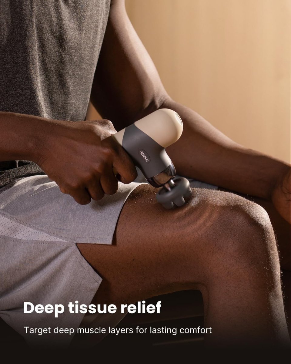 Mini Massage Gun with Heat Deep Tissue Quiet Portable Muscle Recovery - Kwikley