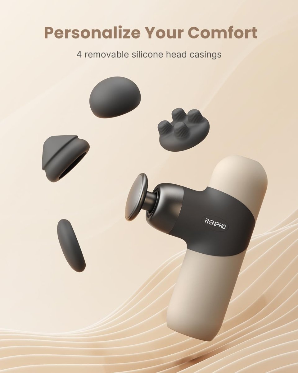 Mini Massage Gun with Heat Deep Tissue Quiet Portable Muscle Recovery - Kwikley
