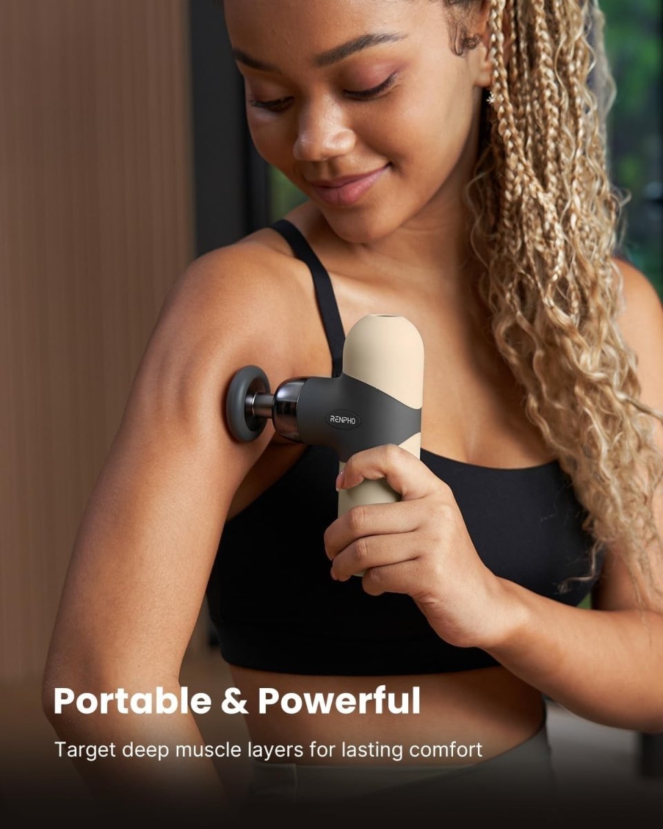 Mini Massage Gun with Heat Deep Tissue Quiet Portable Muscle Recovery - Kwikley