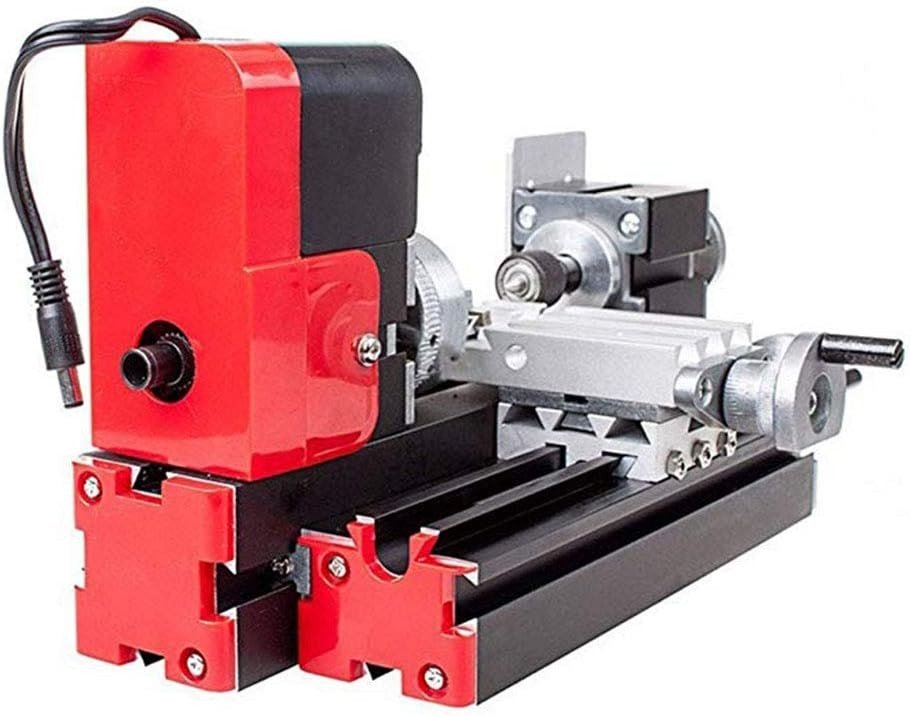 Mini Metal Lathe Machine 12V Micro Precision DIY Turning Milling Tool - Kwikley