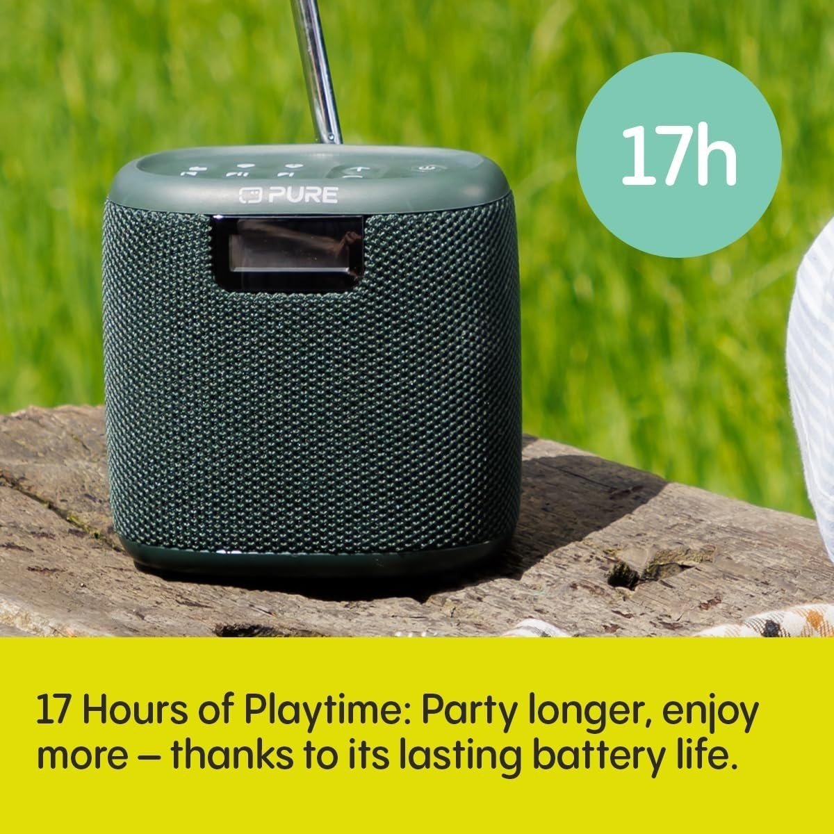 Mini Outdoor Bluetooth Speaker DAB+/FM Waterproof IP67 17h Battery - Kwikley