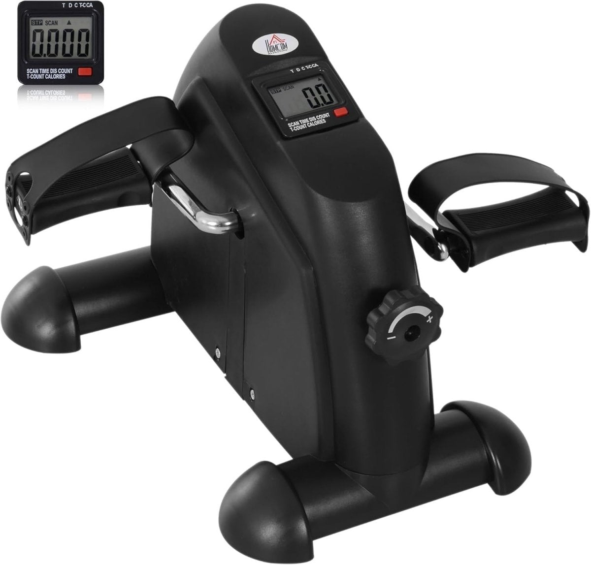 Mini Pedal Exerciser Magnetic Resistance LCD Low Impact Arm Leg - Kwikley