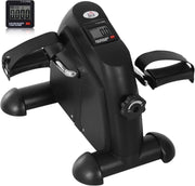 Mini Pedal Exerciser Magnetic Resistance LCD Low Impact Arm Leg - Kwikley