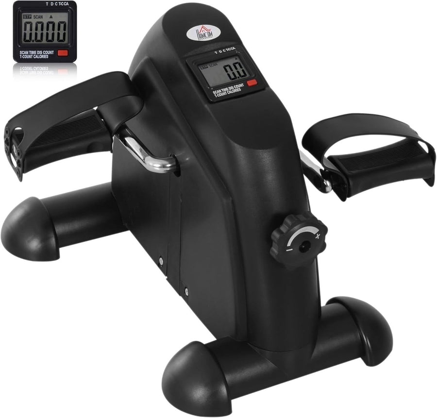 Mini Pedal Exerciser Magnetic Resistance LCD Low Impact Arm Leg - Kwikley