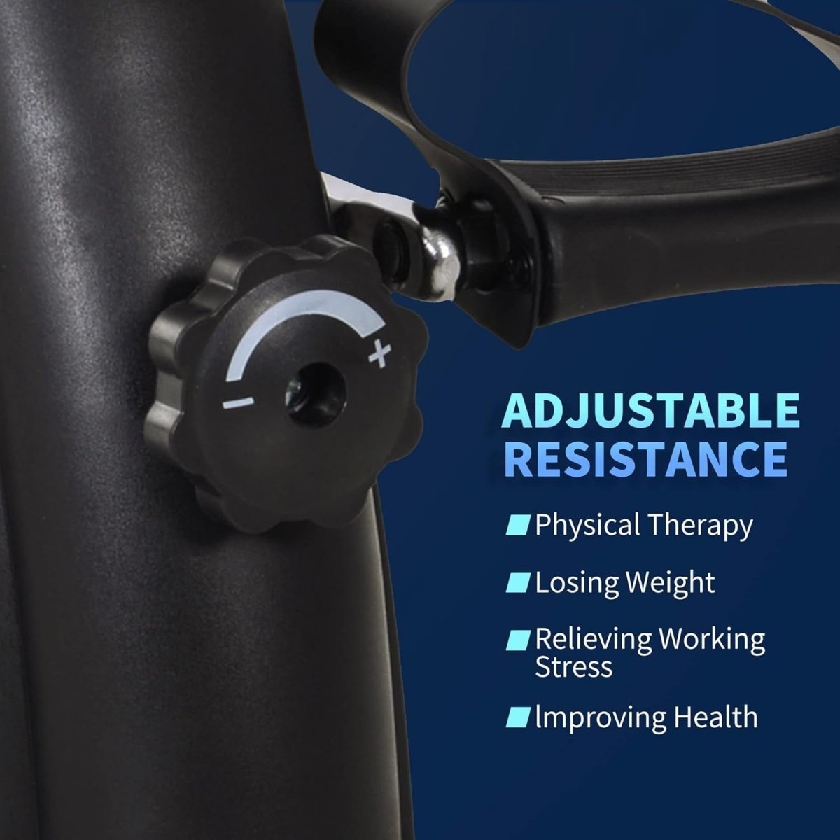 Mini Pedal Exerciser Magnetic Resistance LCD Low Impact Arm Leg - Kwikley