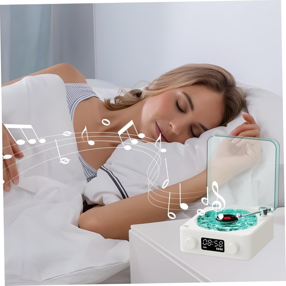 Mini Portable CD Player Record Player Style LED Display Rechargeable - Kwikley