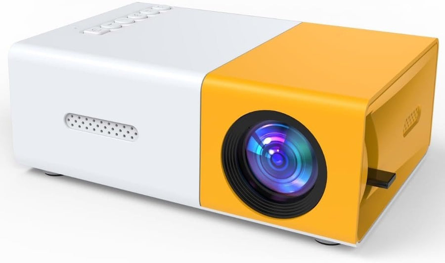 Mini Portable Projector WiFi 6 Bluetooth LED Home Cinema Phone Laptop - Kwikley