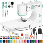 Mini Sewing Machine 12 Stitches Extension Table 42PCS Sewing Kit - Kwikley