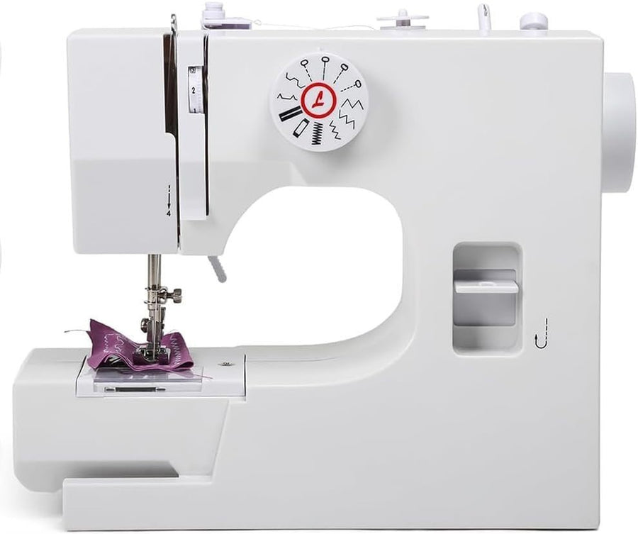 Mini Sewing Machine 12 Stitches Portable Reverse Stitch Foot Pedal - Kwikley