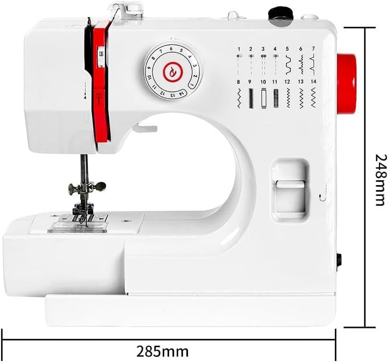 Mini Sewing Machine 14 Stitch Extension Table Reverse Stitch LED - Kwikley