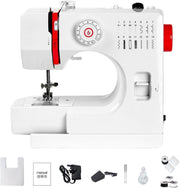 Mini Sewing Machine 14 Stitch Extension Table Reverse Stitch LED - Kwikley