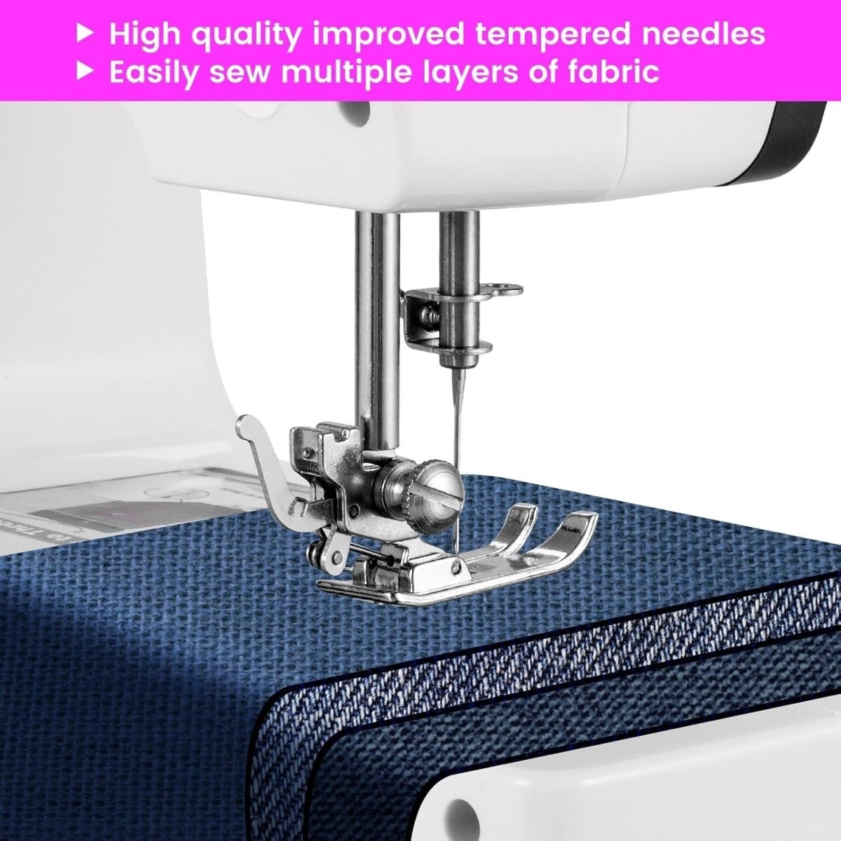 Mini Sewing Machine 38 Stitches Adjustable Speed Foot Pedal Kit - Kwikley