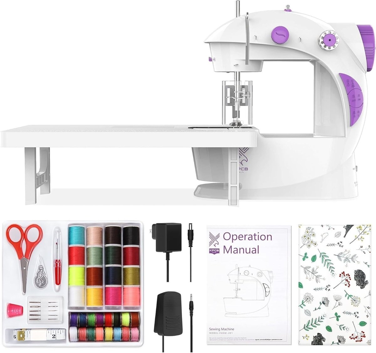 Mini Sewing Machine Beginner Electric Portable Sewing Kit 42pcs - Kwikley