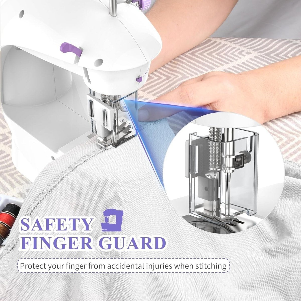 Mini Sewing Machine Beginner Electric Portable Sewing Kit 42pcs - Kwikley