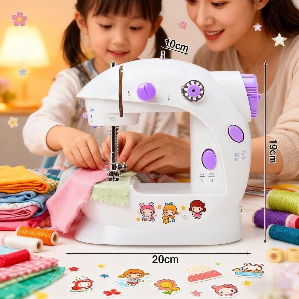 Mini Sewing Machine Extension Table 32pc Sewing Kit Foot Pedal - Kwikley