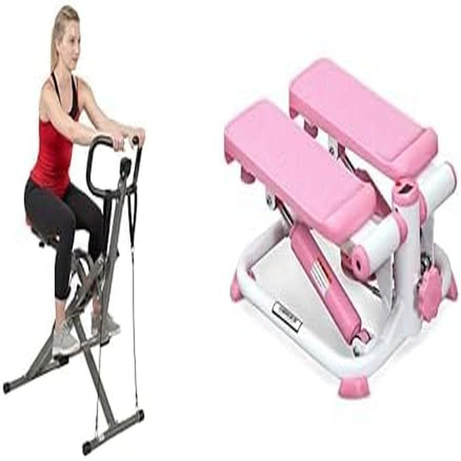 Mini Stair Stepper & Squat Assist Trainer Home Cardio Glute Workout Set - Kwikley