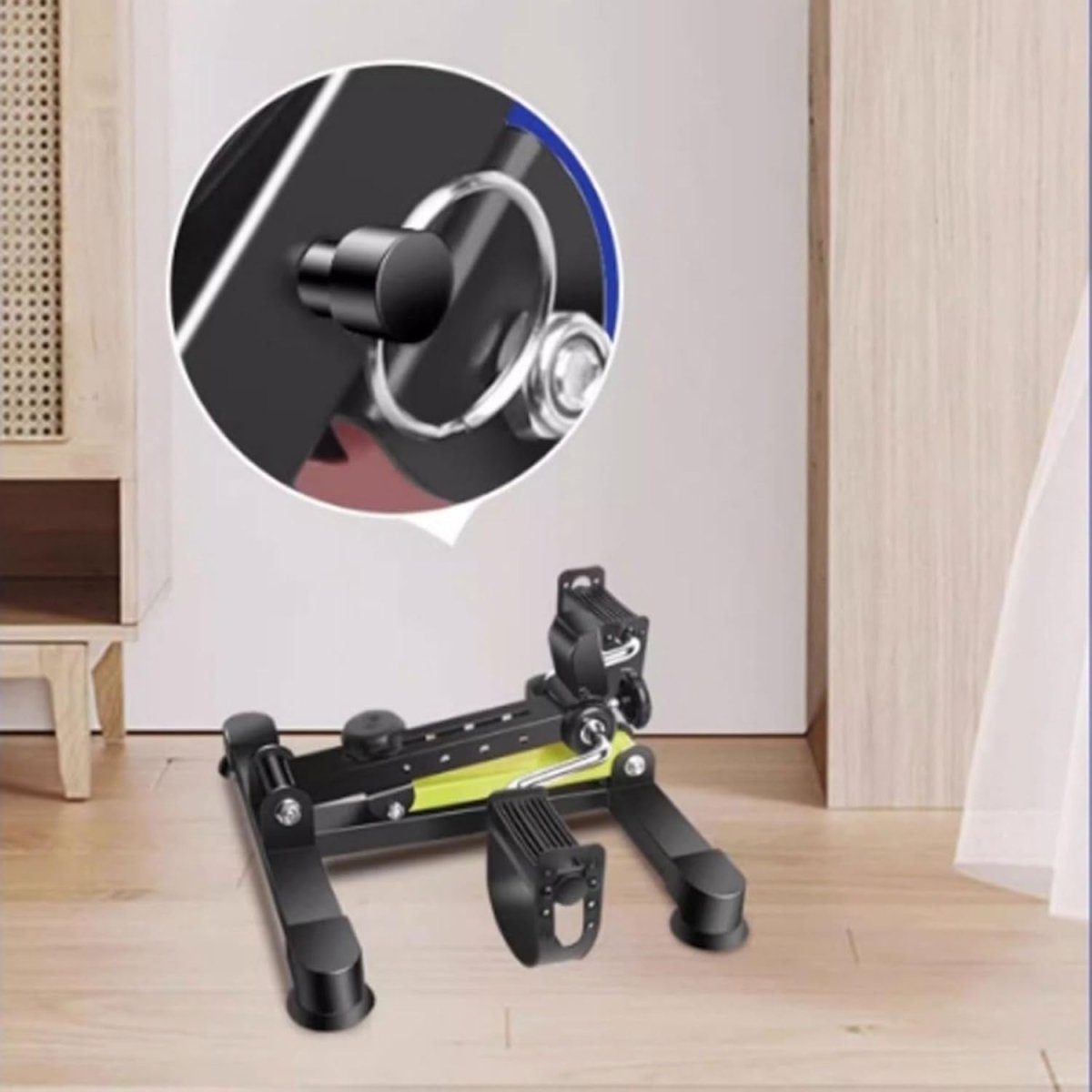 Mini Under Desk Pedal Trainer LCD Adjustable Resistance Rehab Bike - Kwikley