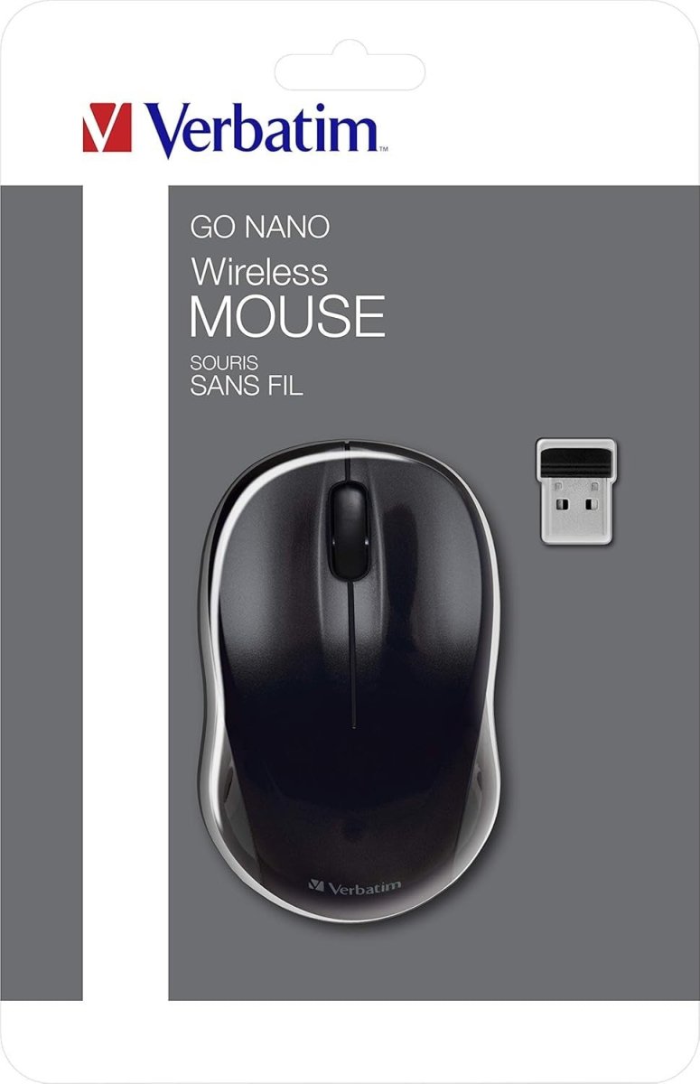 Mini Wireless Mouse 2.4GHz 1600 DPI Nano Receiver USB - Kwikley