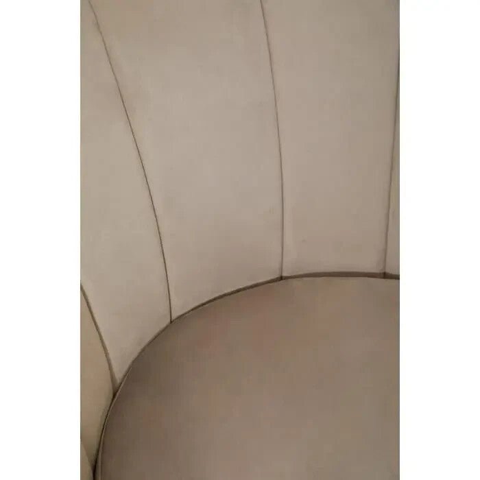 Mink Velvet Accent Chair Gold Base Hotel Style Armchair for Living Room - Kwikley