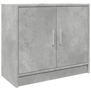 Modern Bathroom Sink Cabinet Concrete Grey – 2 Door Under Sink Storage 63x55cm - Kwikley