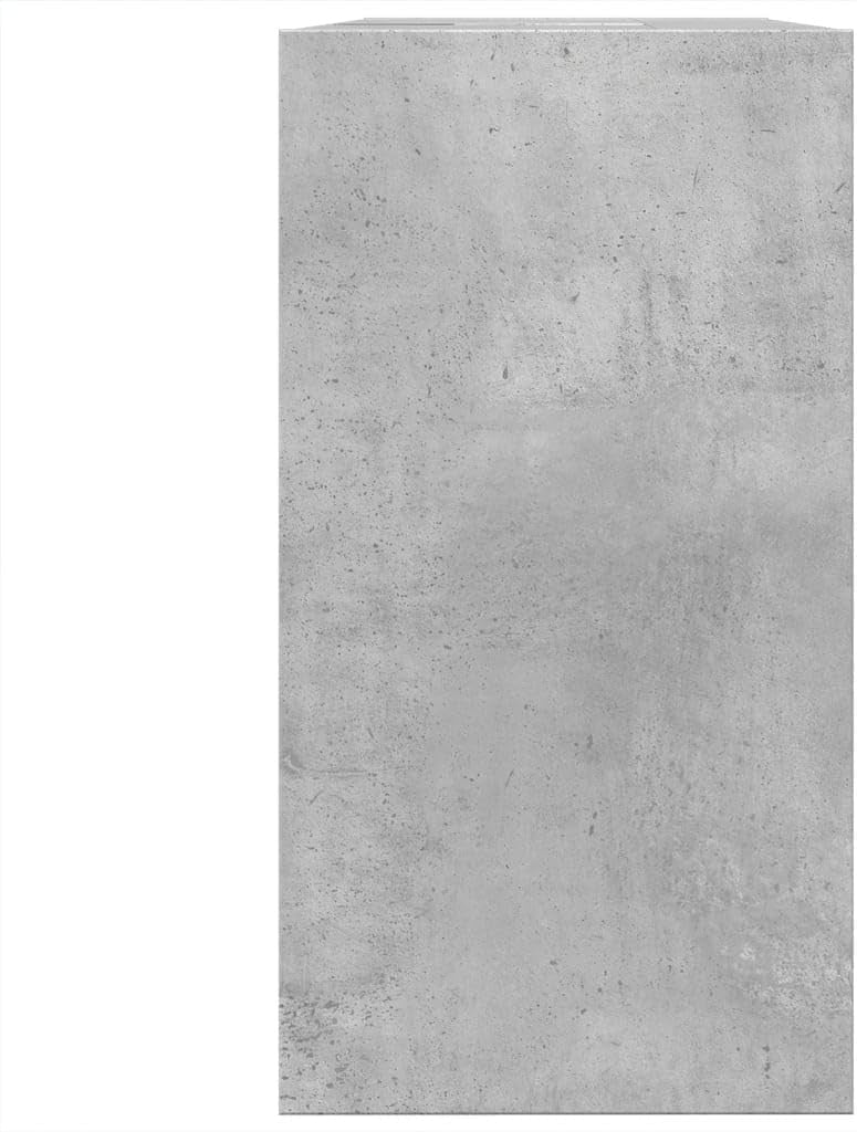 Modern Bathroom Sink Cabinet Concrete Grey – 2 Door Under Sink Storage 63x55cm - Kwikley