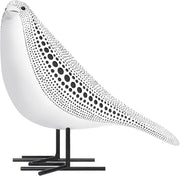 Modern Black & White Bird Vase Sculptural Decor Textured Art Ornament - Kwikley