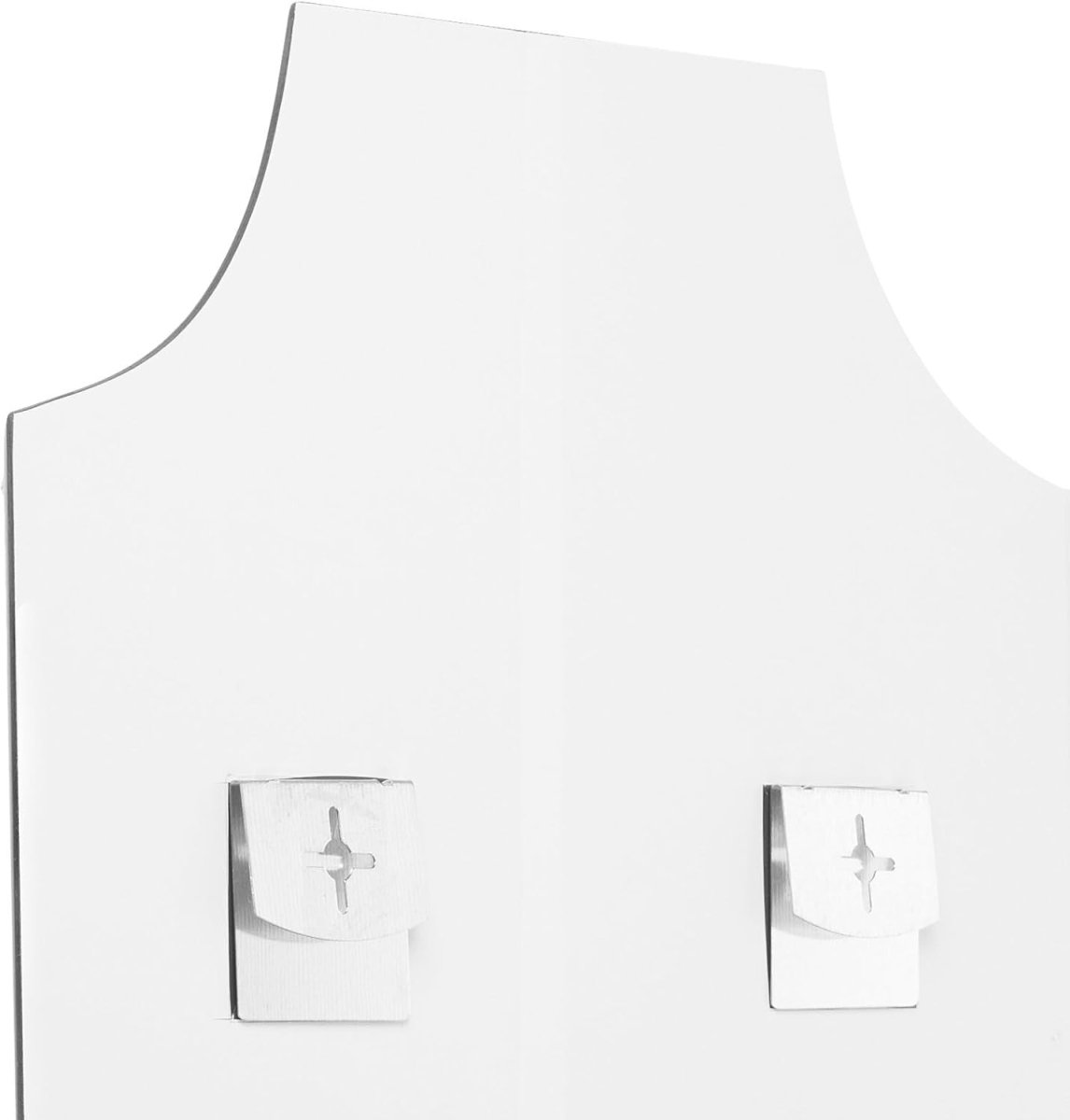 Modern Frameless Scallop Wall Mirror 24" x 36" for Living Room - Kwikley