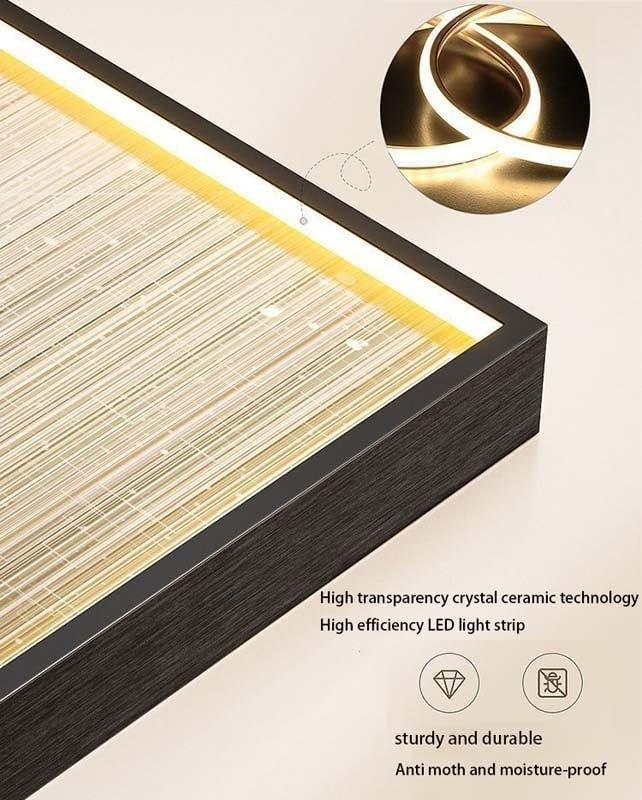 Modern LED Wall Art 3D Backlit Panel 120x30cm Lighted Decor - Kwikley