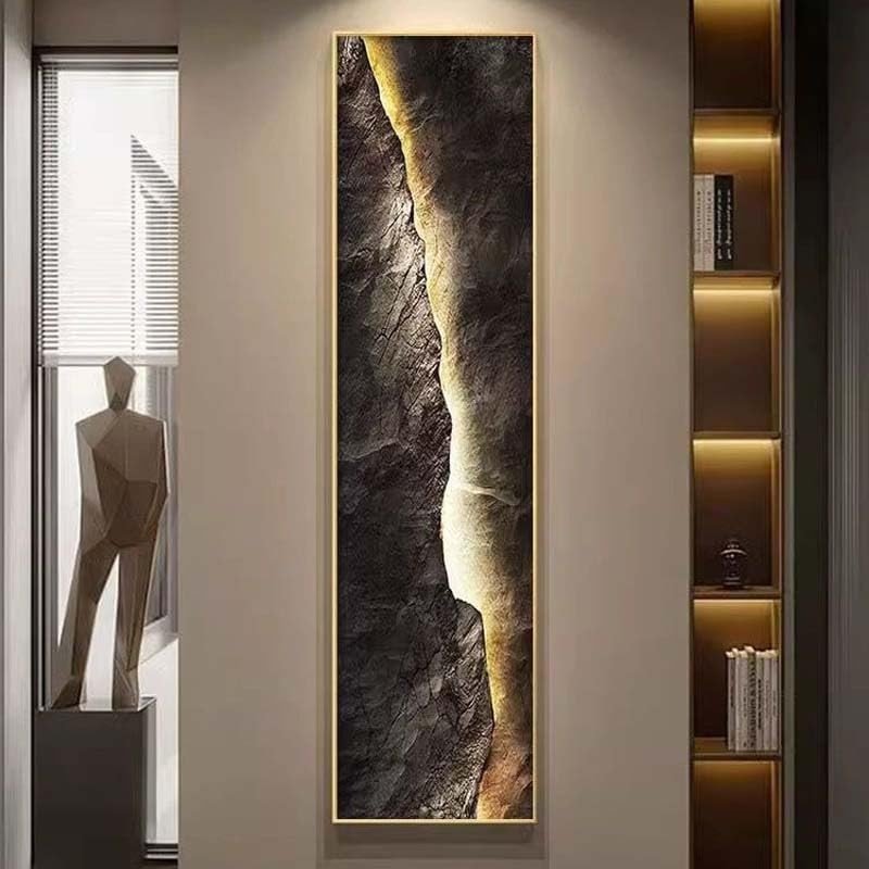 Modern LED Wall Art 3D Backlit Panel 120x30cm Lighted Decor - Kwikley
