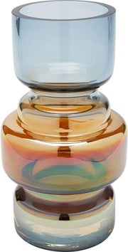Modern Multicolour Glass Vase Decorative Table Vase for Living Room Decor - Kwikley