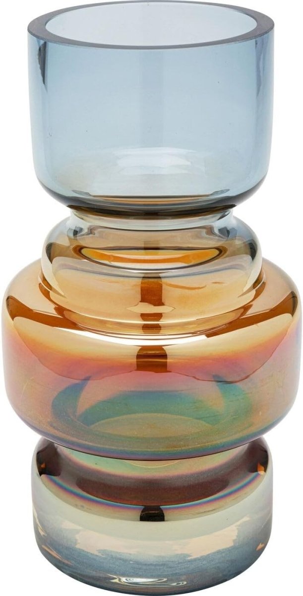 Modern Multicolour Glass Vase Decorative Table Vase for Living Room Decor - Kwikley