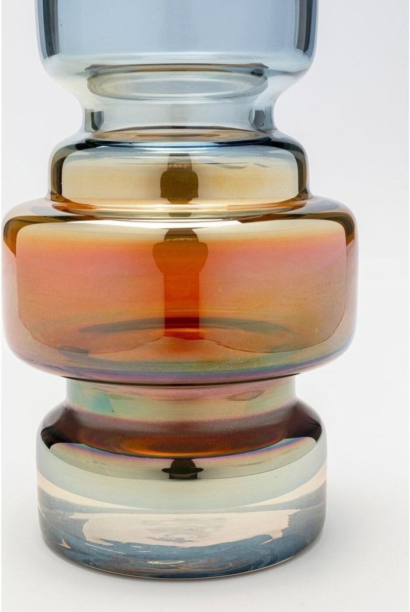 Modern Multicolour Glass Vase Decorative Table Vase for Living Room Decor - Kwikley