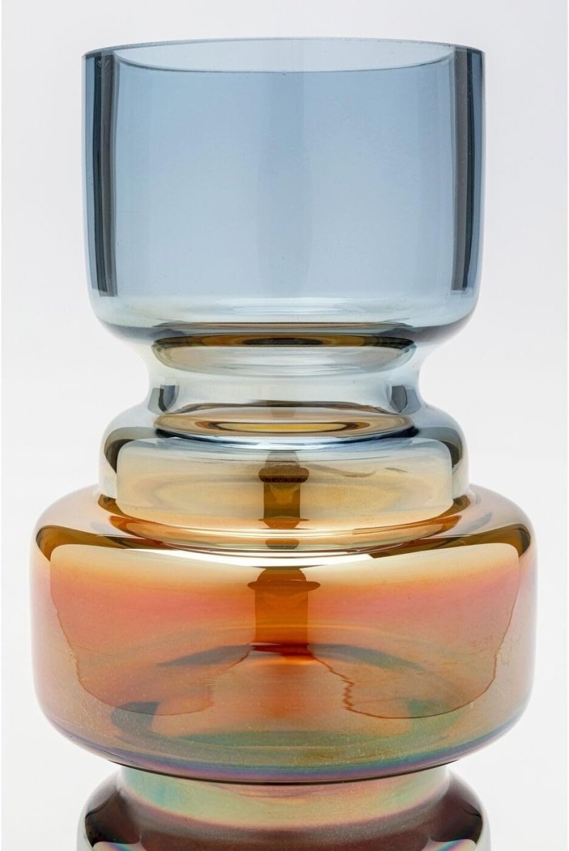 Modern Multicolour Glass Vase Decorative Table Vase for Living Room Decor - Kwikley