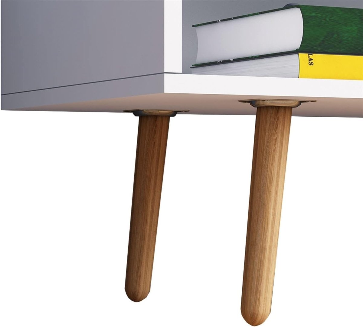 Modern TV Stand with LED Lights, Storage Cabinet & 2 Shelves for 40” TVs - Kwikley