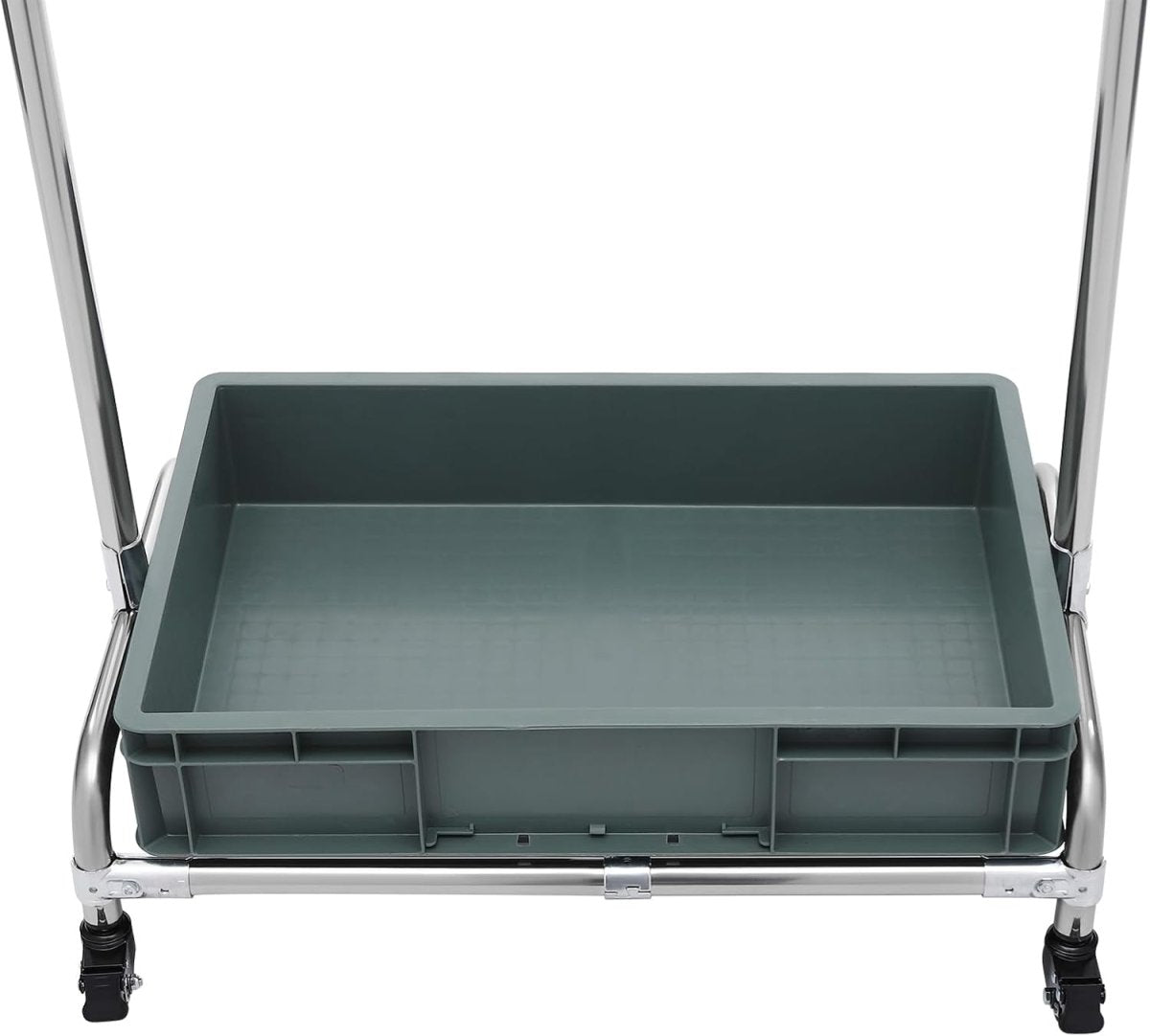Mop Holder Rack with Wheels 10 Slots 12 Hooks Cleaning Trolley - Kwikley
