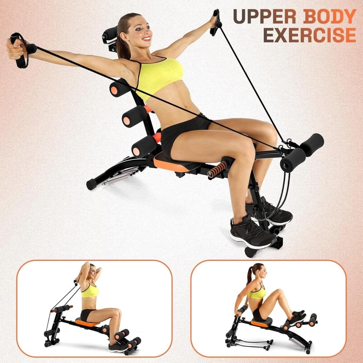 Multi - Functional Adjustable Ab Trainer Bench Full Body Home Gym Workout - Kwikley