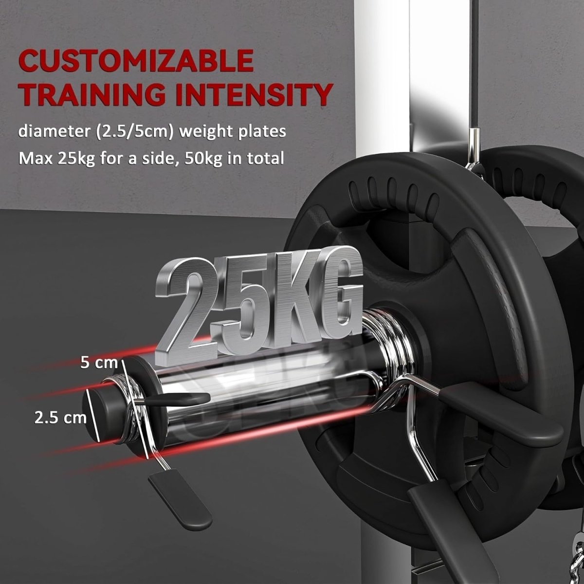 Multi-Functional Power Rack 152x152x212cm – Cable Crossover & Squat Cage - Kwikley