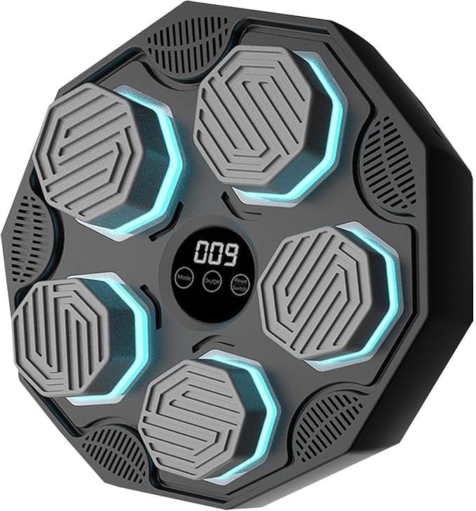 Music Boxing Machine Wall Mounted Smart LED Punch Trainer Bluetooth - Kwikley
