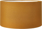 Mustard Yellow Cylinder Lampshade 35cm Drum Fabric Shade Table Floor Lamp - Kwikley