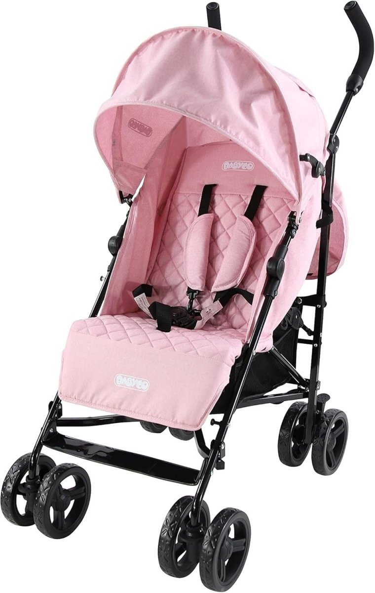 Newborn Pram Pushchair 0+ to 15kg, Wide Seat, Reclining, Raincover - Kwikley