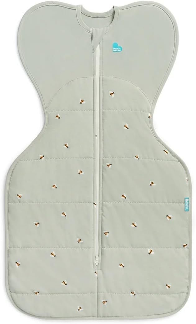 Newborn Swaddle UP 2.5 TOG Cotton Sleep Sack for Cooler Temps 3.5 - 6kg - Kwikley