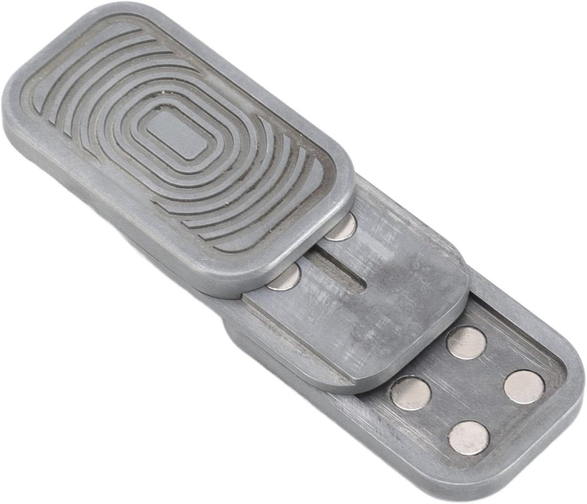 Non Slip Stainless Steel Fidget Slider One Hand Stress Relief EDC - Kwikley