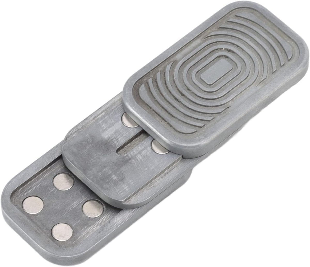 Non Slip Stainless Steel Fidget Slider One Hand Stress Relief EDC - Kwikley