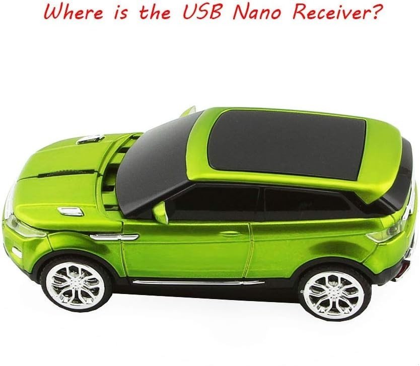 Novelty Car Wireless Mouse 2.4G USB Optical Mini PC Laptop - Kwikley