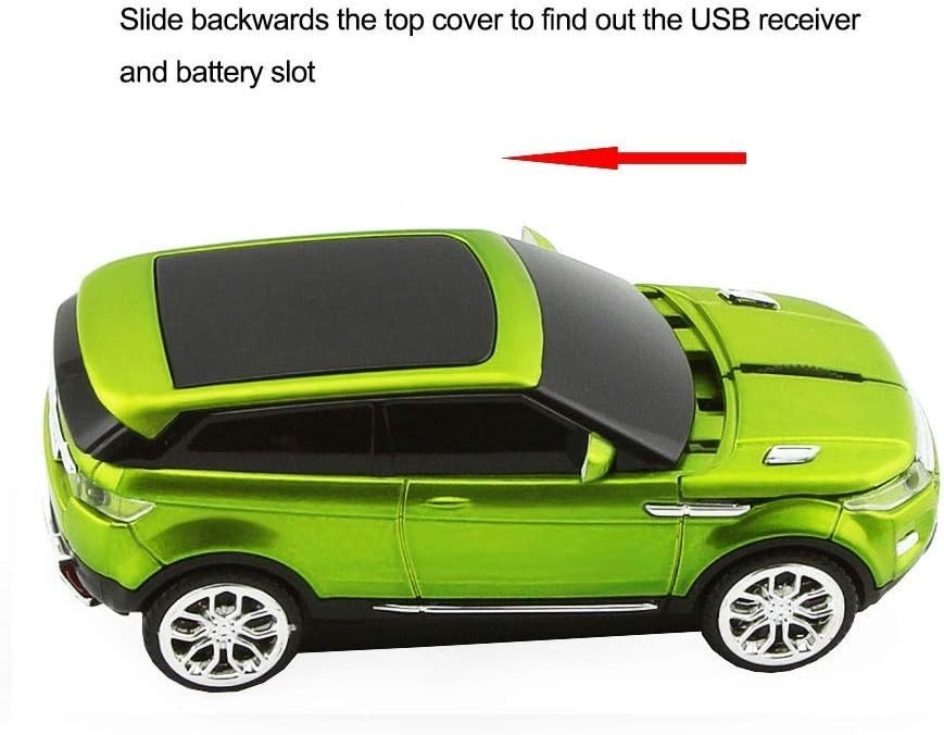 Novelty Car Wireless Mouse 2.4G USB Optical Mini PC Laptop - Kwikley