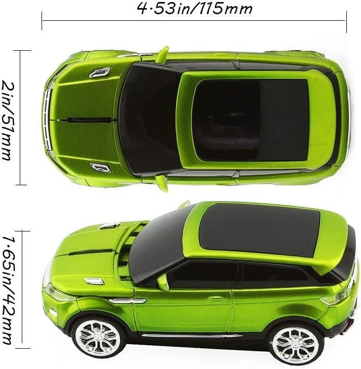 Novelty Car Wireless Mouse 2.4G USB Optical Mini PC Laptop - Kwikley
