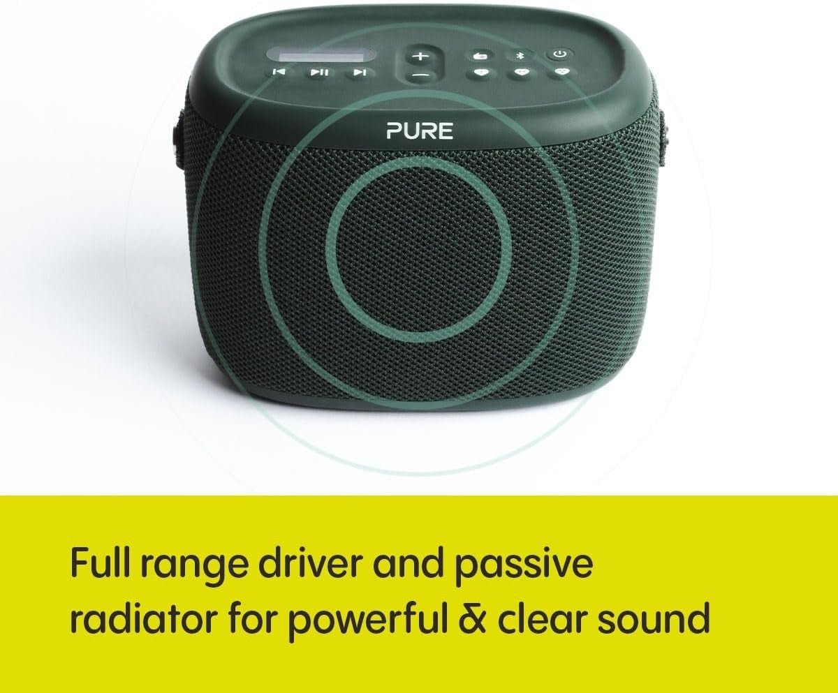 Outdoor Bluetooth Speaker DAB+/FM Waterproof IP67 14h Battery - Kwikley