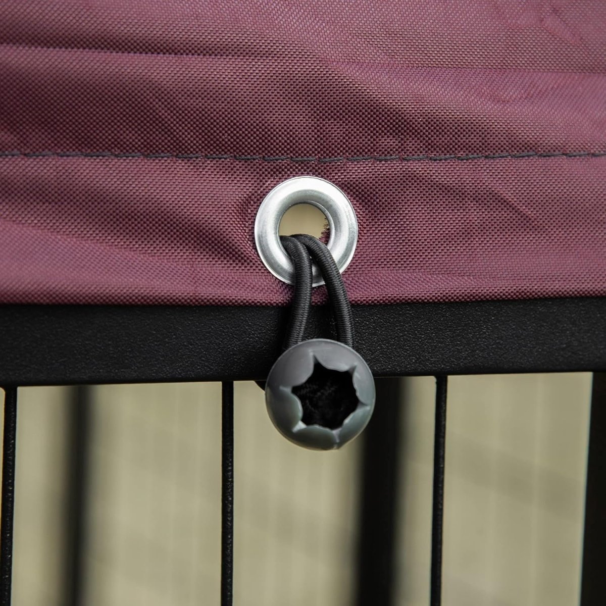 Outdoor Dog Kennel Run with Roof & Rotating Bowls, Lockable Steel Cage - Kwikley