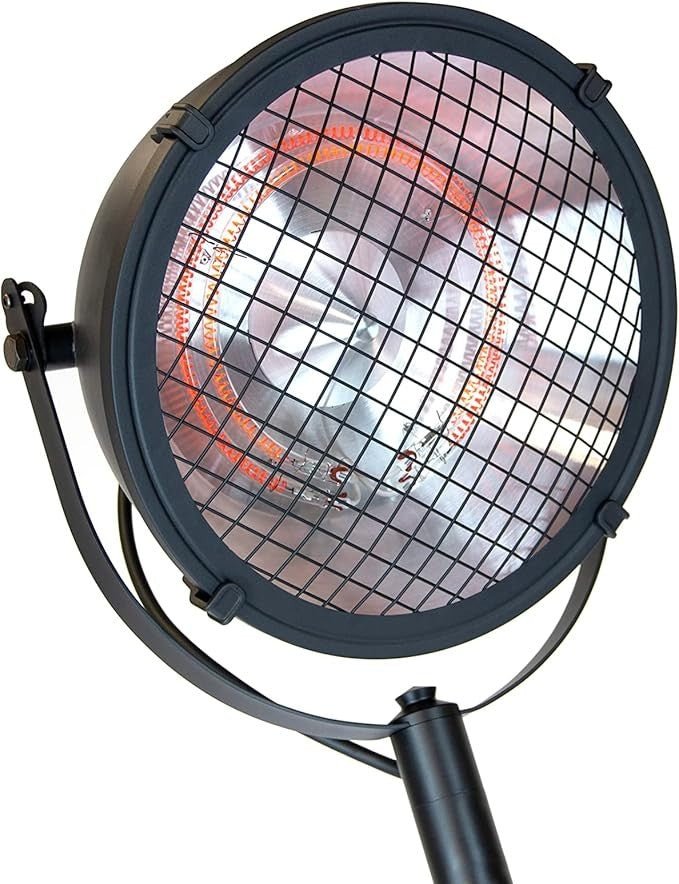 Outdoor Electric Patio Heater Free Standing Tower 2100W 3 Heat Settings - Kwikley